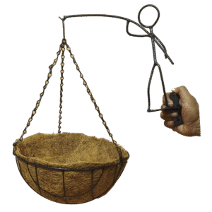 Pescador porta macetas colgantes