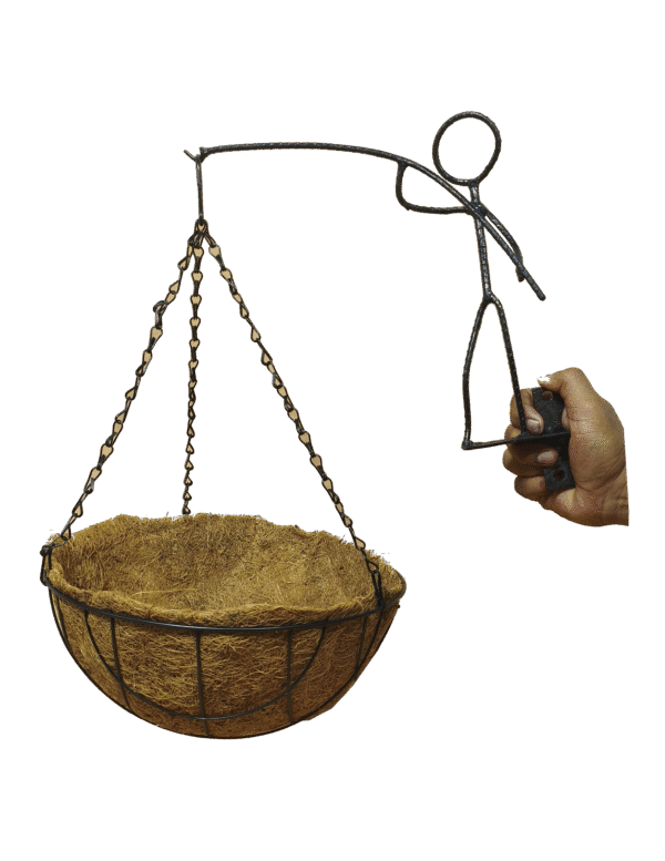 Pescador porta macetas colgantes